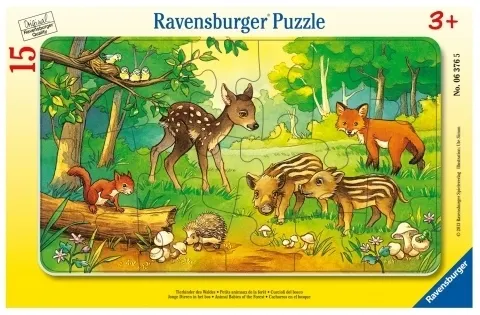 Puzzle 15 Leśne zwierzęta  4005556063765