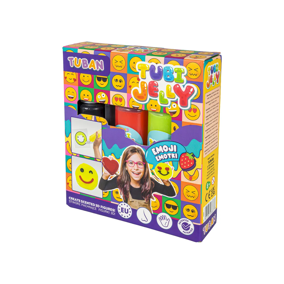 Zestaw Tubi Jelly - Emotki, 3 kolory  5901087038373