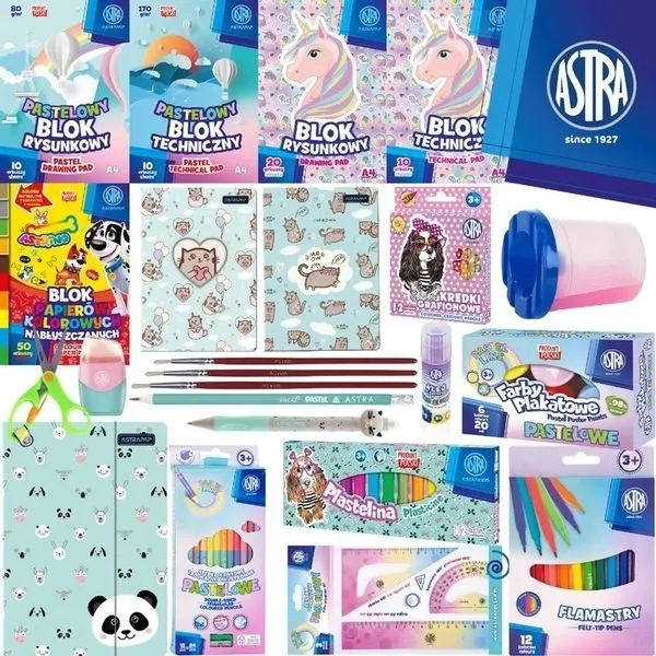 Wyprawka szkolna Astra Animals - 23 elementy  5901137215693
