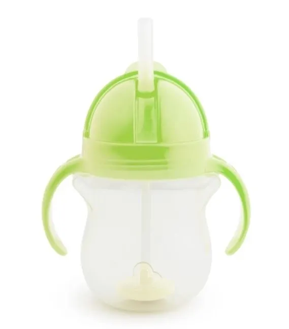 Kubek Munchkin niekapek ze słomką 207ml zielony  5019090122566