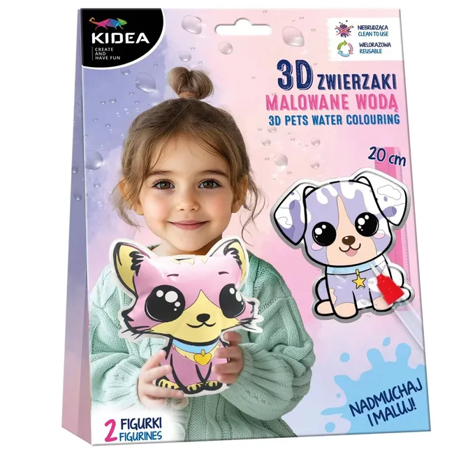 Magiczne zwierzaki do malowania wodą Kidea 5906601708497