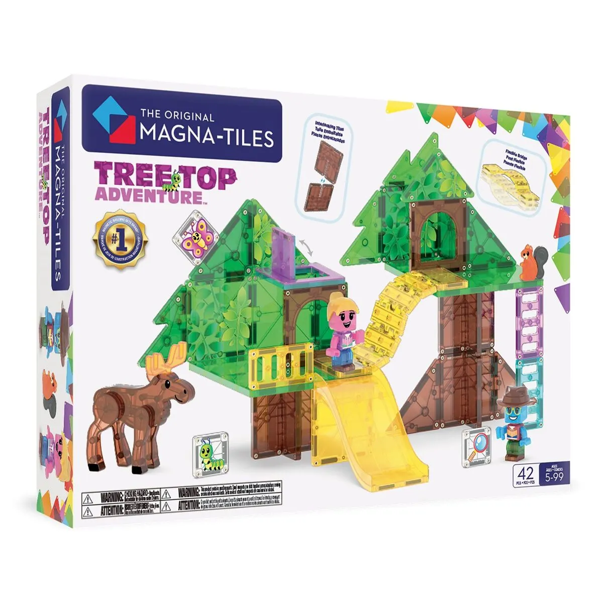 Klocki magnetyczne Magna-Tiles Tree Top Adventure 42 el.  850025176866