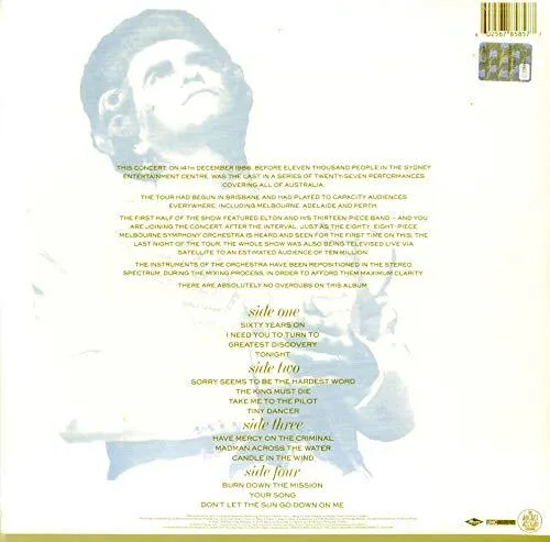 Live In Australia With The Melbourne Symphony Orchestra (Remastered 2018) (2 Vinyl) 602567858577