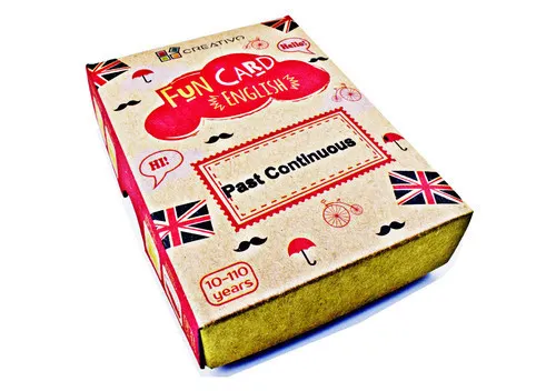Karty językowe Angielski Fun Card English Past Continuous  9788366122161