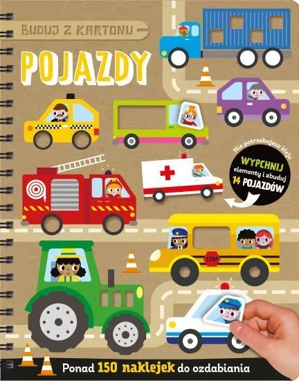 Pojazdy. Buduj z kartonu 9788381817332