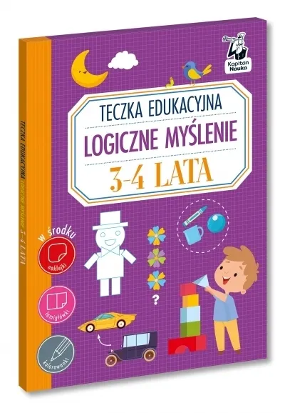 Teczka edukacyjna. Logiczne myślenie. 3-4 lata. Kapitan Nauka  9788368899412