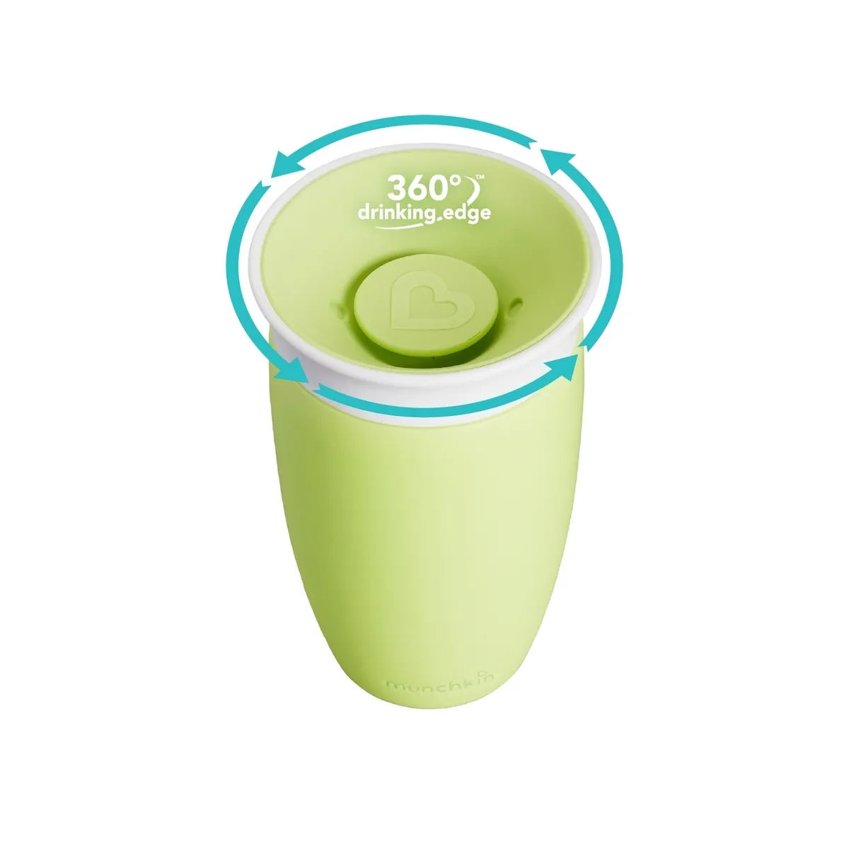 Kubek Munchkin Miracle 360° 296ml zielony 5019090124454