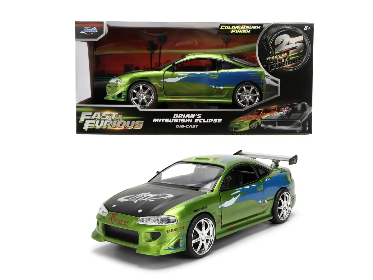 Pojazd Mitsubishi Eclipse edycja jubileuszowa 1:24 JADA Szybcy i wściekli  4006333107528