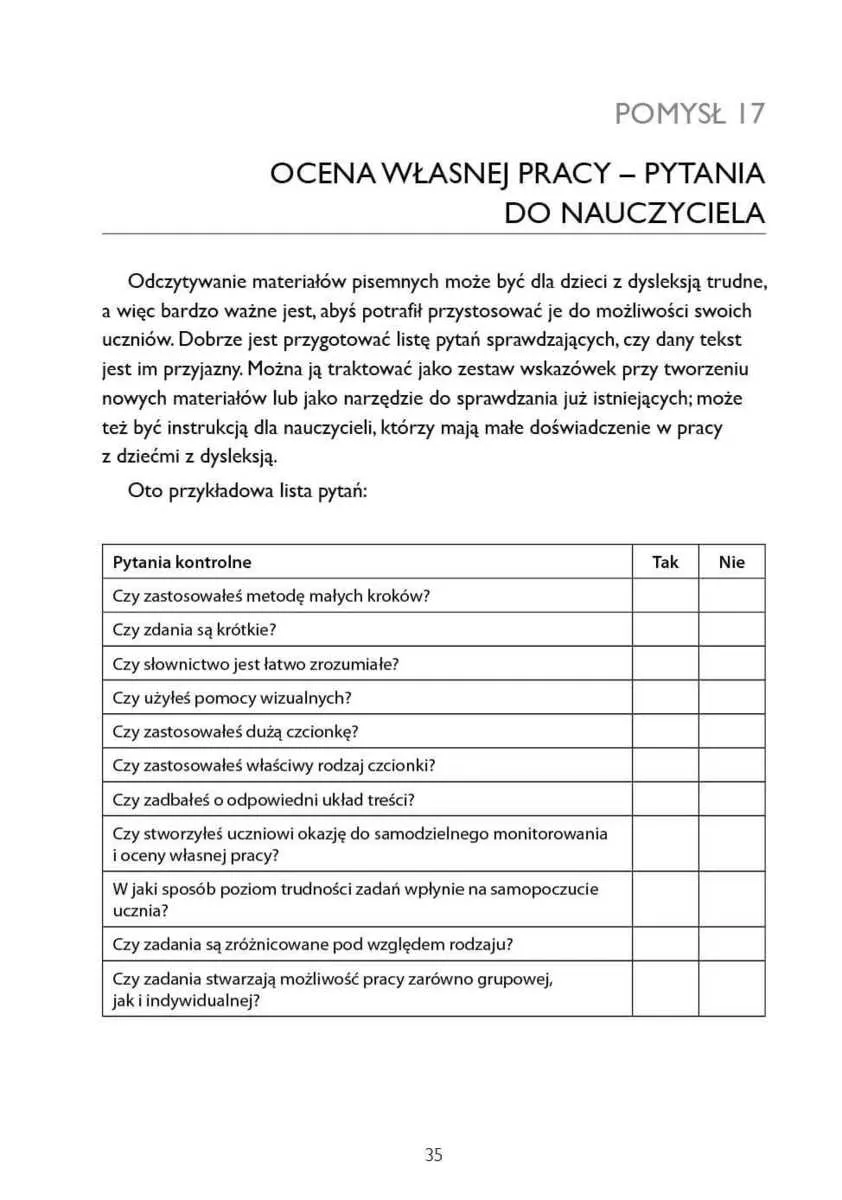 100 i wiecej pomysłów jak pomóc dziecku z dysleksja 9788383099415
