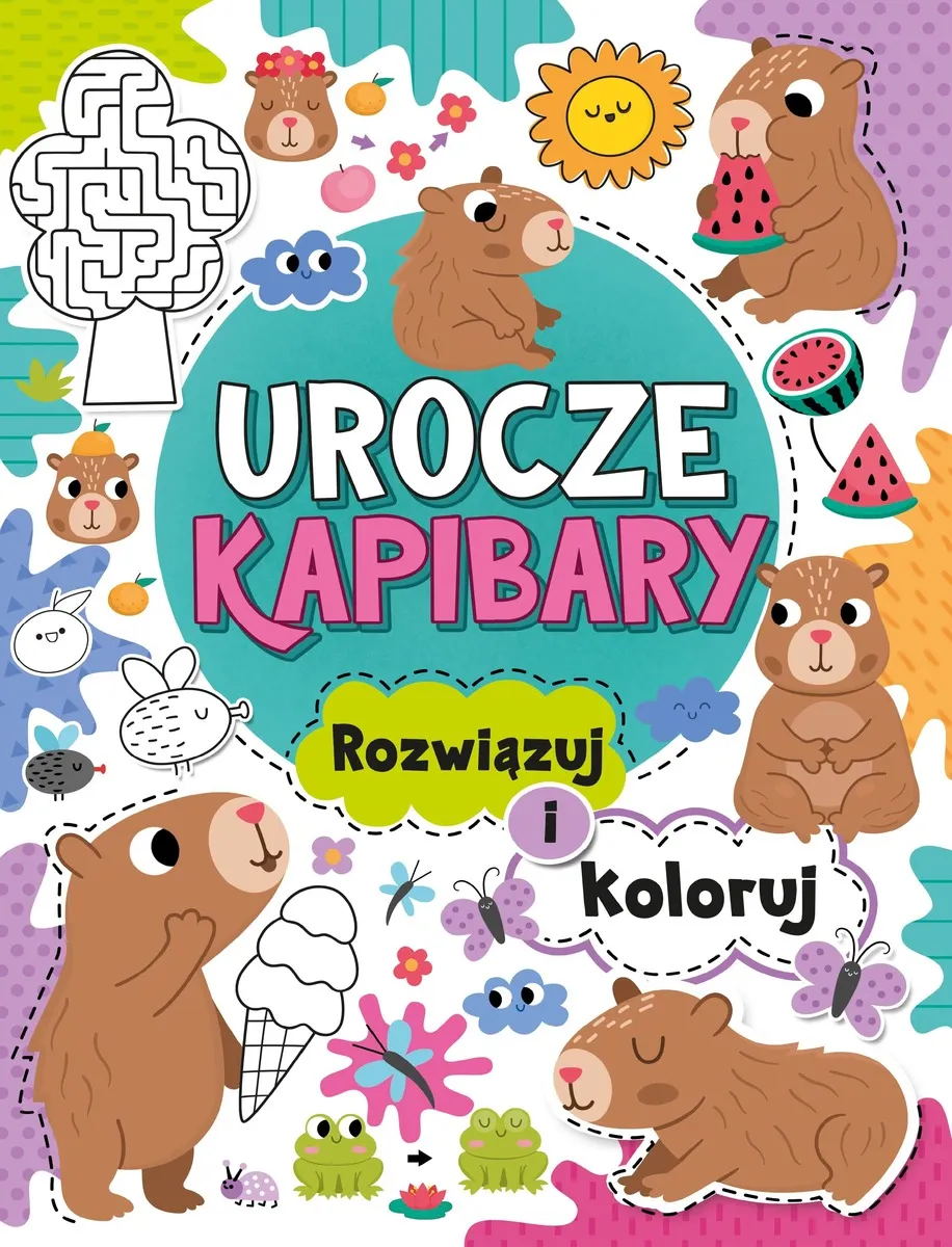 Urocze kapibary. Rozwiązuj  9788368859379
