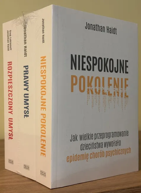 Pakiet: Niespokojne pokolenie / Prawy umysł / Rozpieszczony umysł 9788383356198