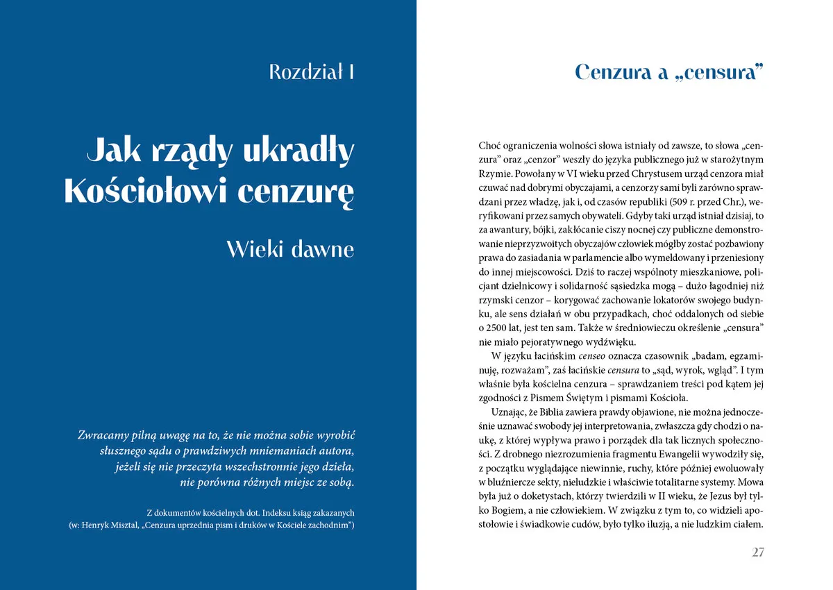 Historia cenzury. Od starożytności do XXI wieku 9788375534184