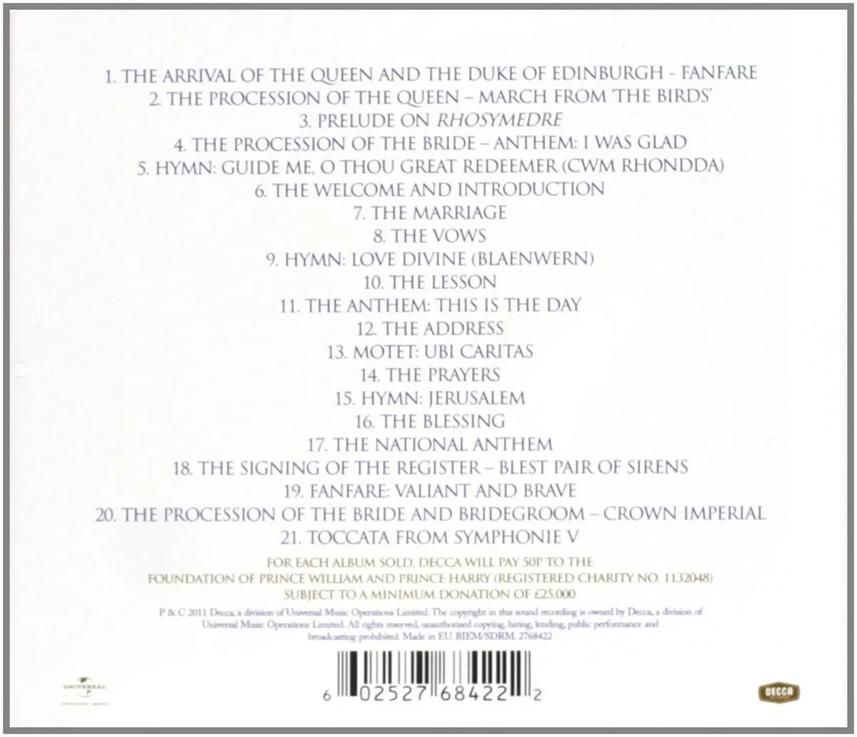The Royal Wedding - The Official Album 602527684222