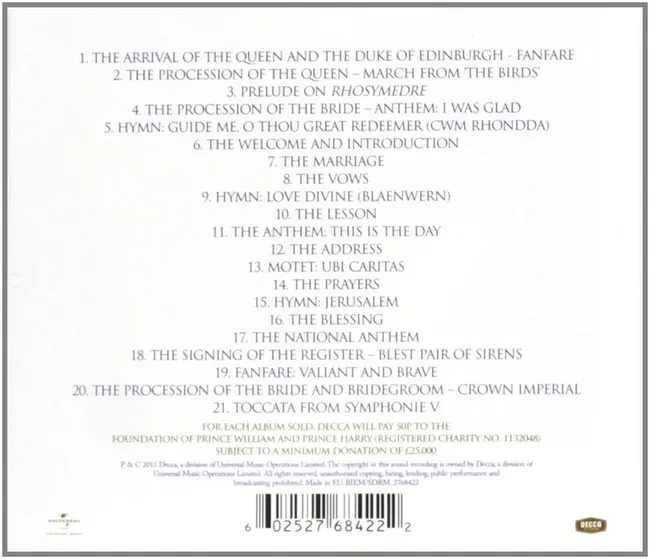 The Royal Wedding - The Official Album 602527684222