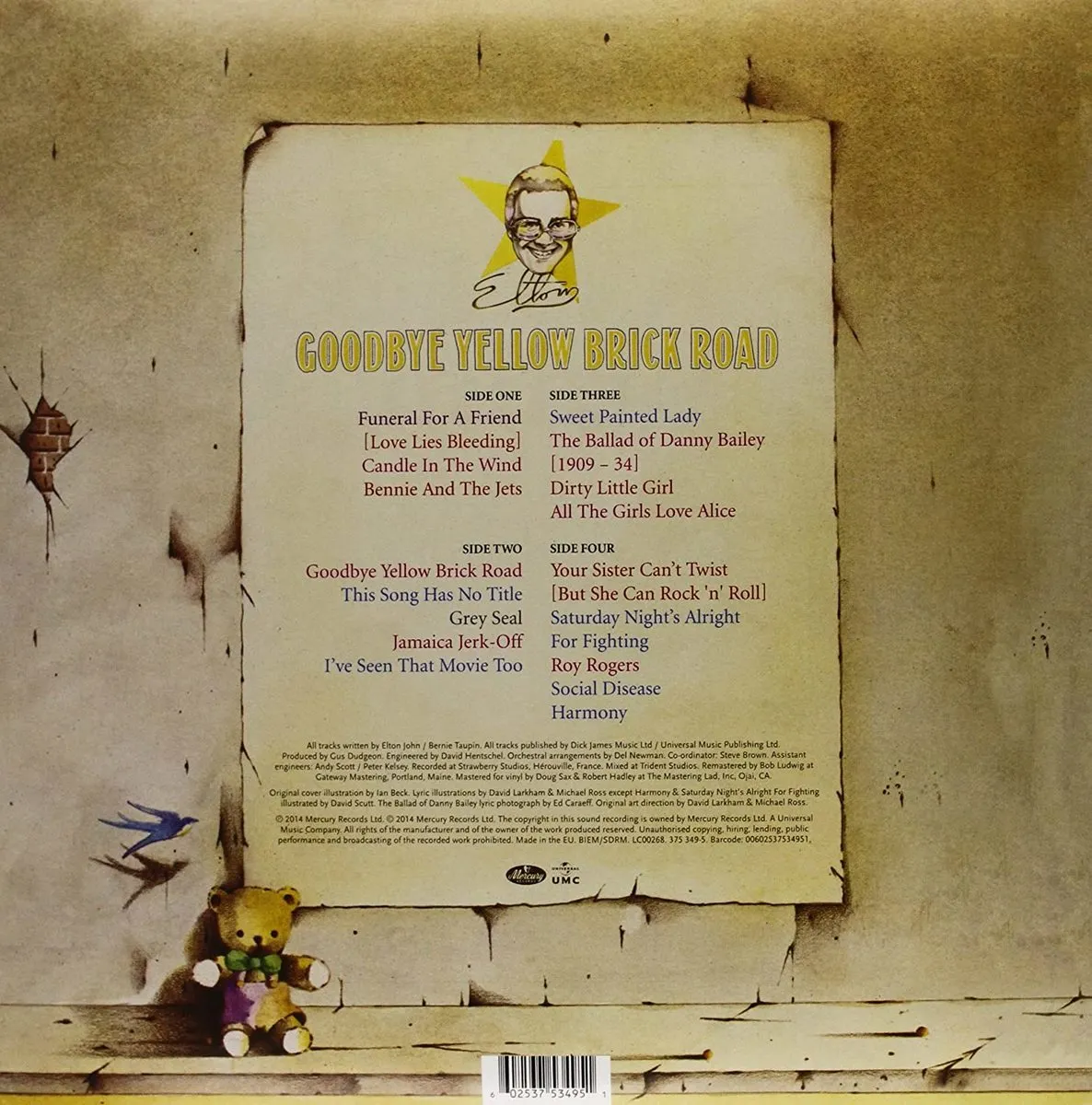 Goodbye Yellow Brick Road (Vinyl) 602537534951