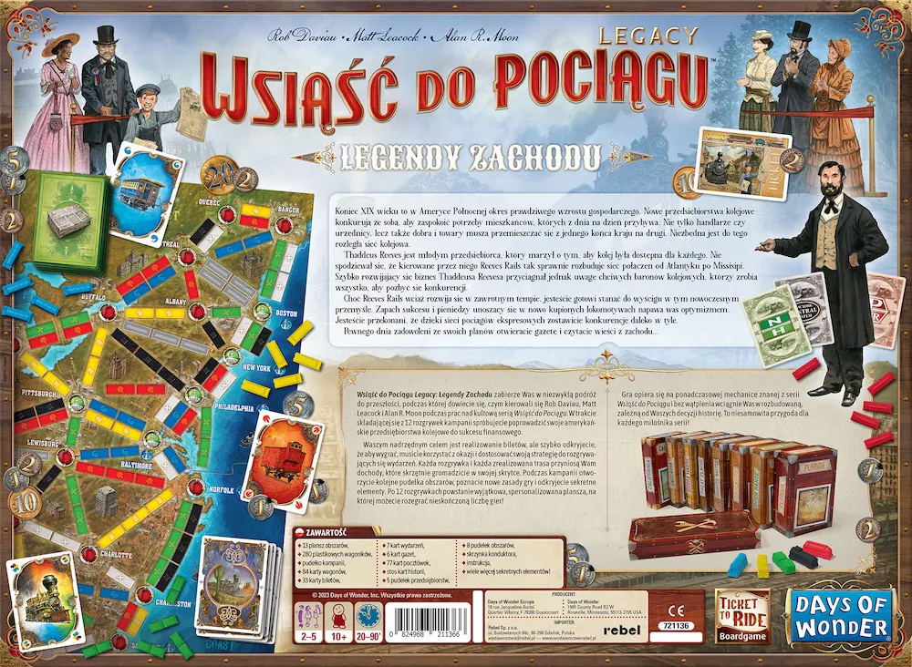 Wsiąść do Pociągu: Legacy - Legendy Zachodu 824968211366