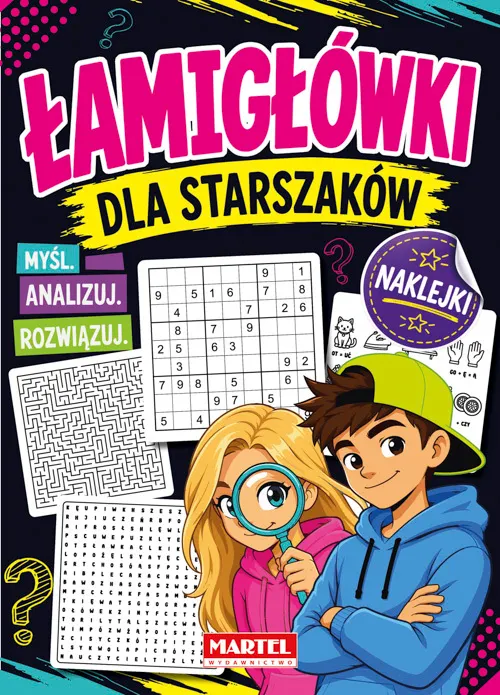 Łamigłówki dla starszaków z naklejkami  9788368930689