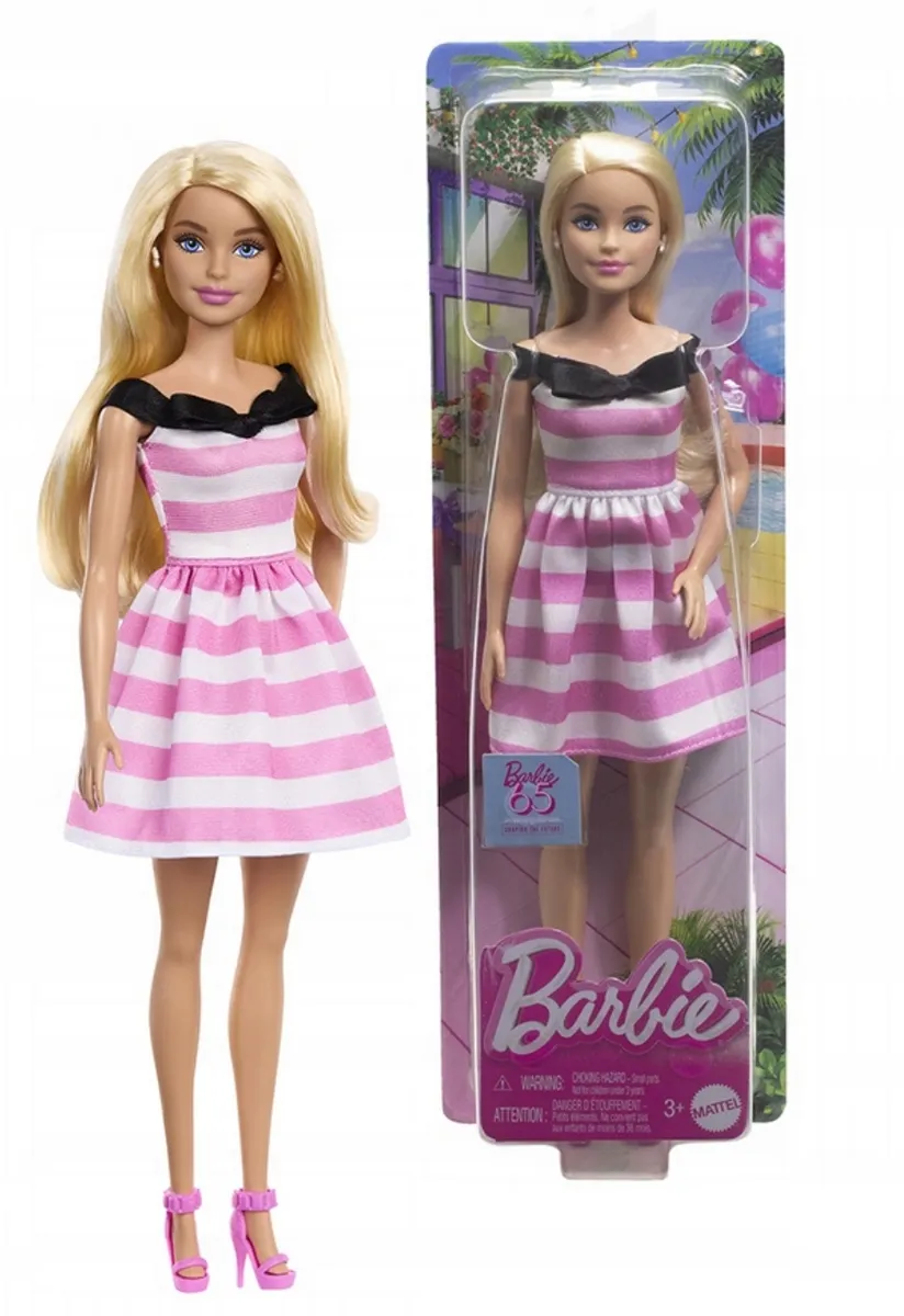Barbie lalka blond 65 rocznica hth66/4  6947731055401