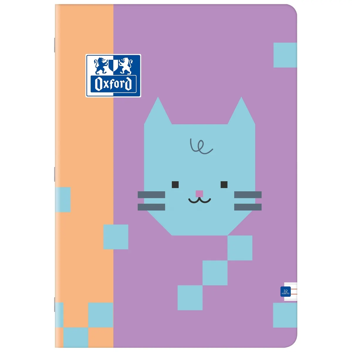 Zeszyt Oxford Zoo Blocks, A4/32K - linia podwójna kolorowa 5904017460244