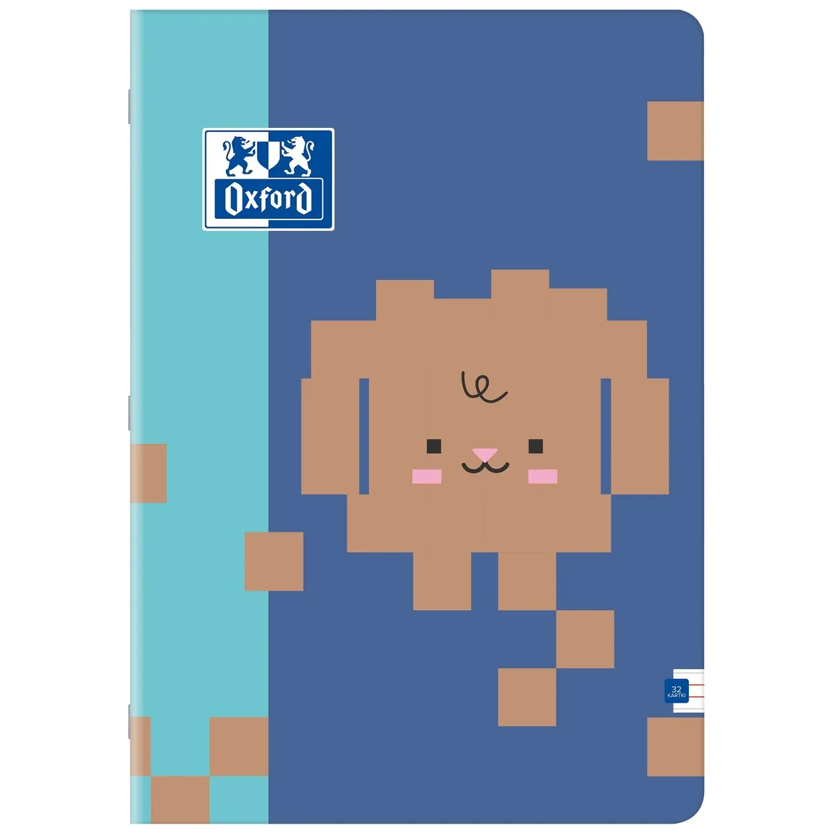 Zeszyt Oxford Zoo Blocks, A4/32K - linia podwójna kolorowa 5904017460244