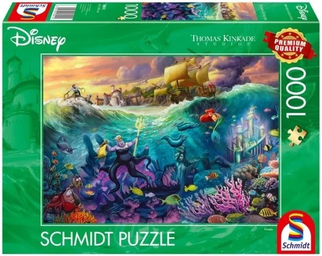 Puzzle PQ 1000 Mała Syrenka i Urszula  4001504580414