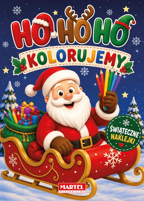 HO HO HO. Kolorujemy z naklejkami  9788368930771