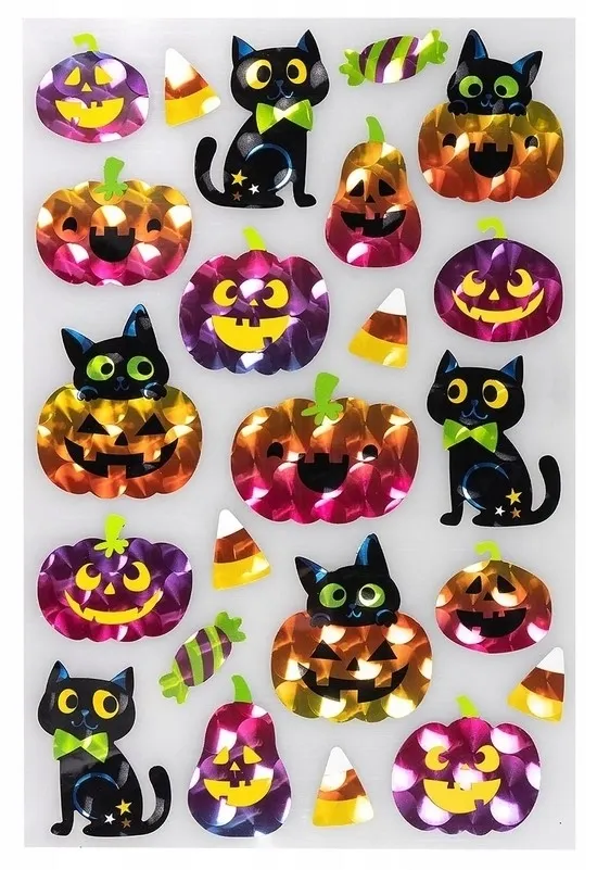 Naklejki metalizowane halloweenowe  5902934222761