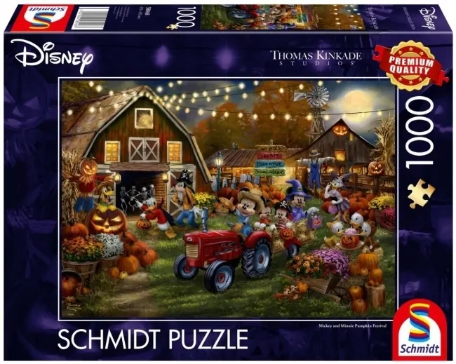 Puzzle PQ 1000 Myszka Miki & Minnie Festiwal dyni  4001504580483