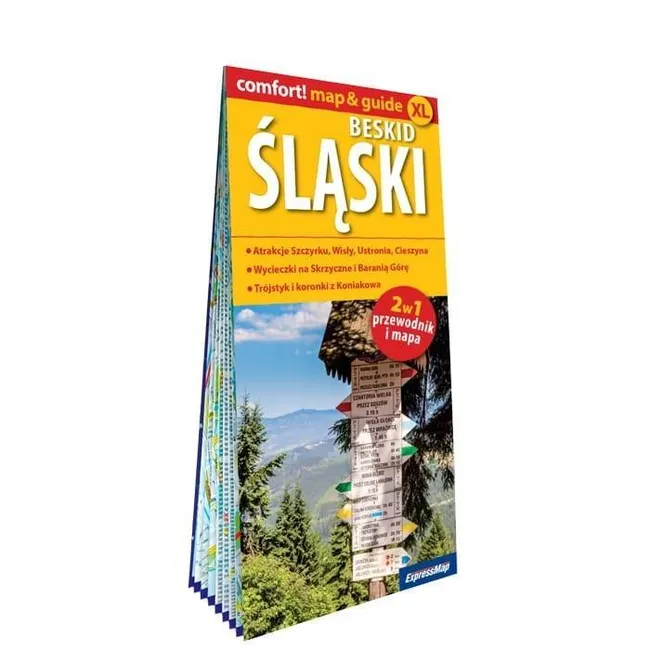 Comfort! map Beskid Śląski 2w1: przewodnik i mapa 9788383552415