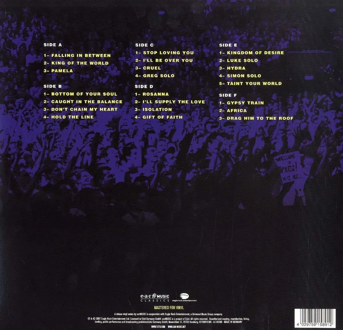 Falling In Between Live (3 Vinyl) 4029759158912