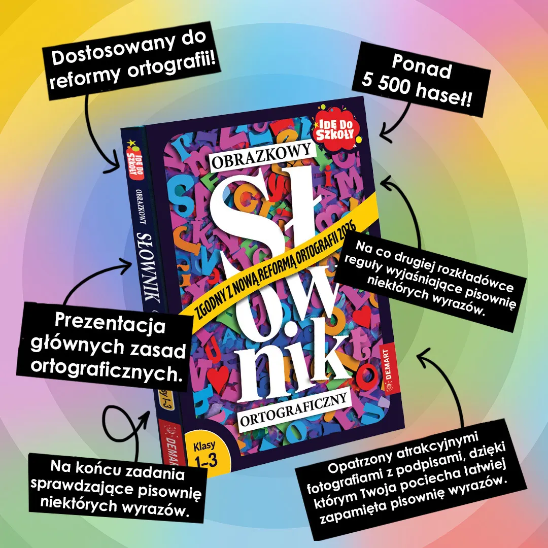 Idę do szkoły. Zaktualizowany obrazkowy słownik ortograficzny. Klasy 1-3 9788379126897