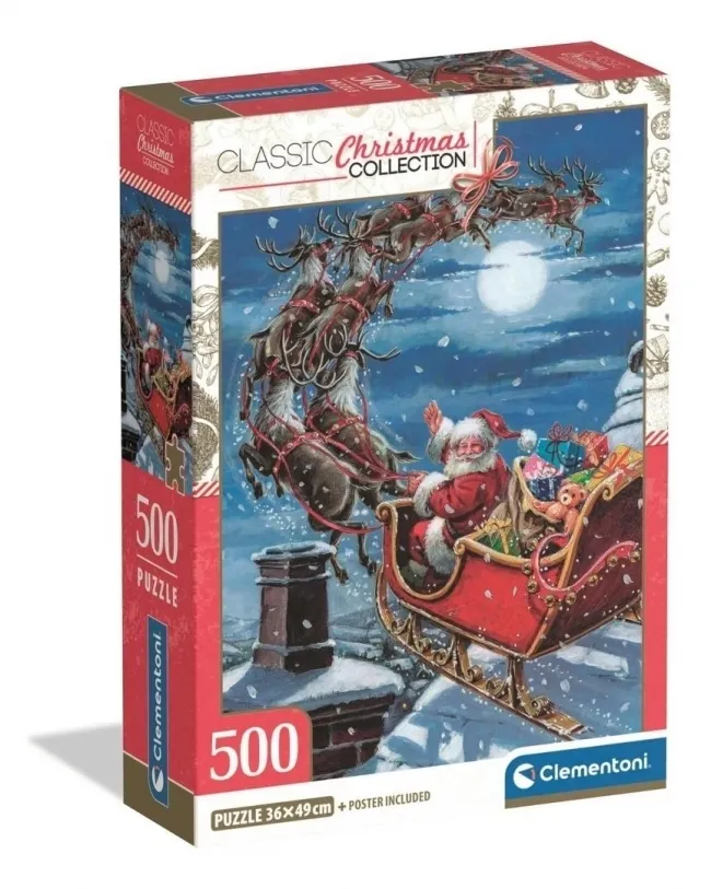 Puzzle 500 Xmas Coll. Midnight Sleigh Ride  8005125356287