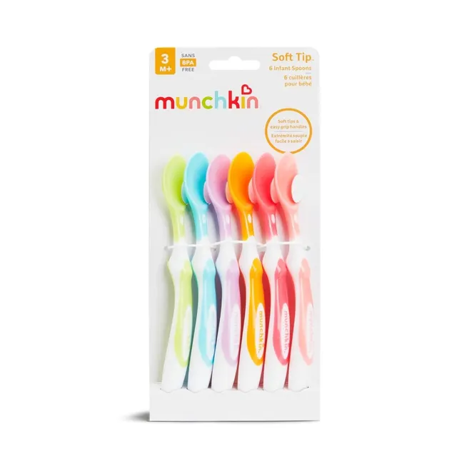 Zestaw łyżeczek do karmienia z miękką końcówką Munchkin 6 sztuk 5019090110037