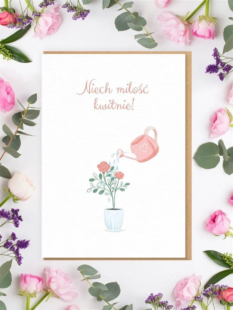 Karnet Ślub - Niech miłość kwitnie  5905159717487