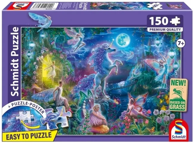 Puzzle PQ 150 Bajka o jednorożcu 4001504565763