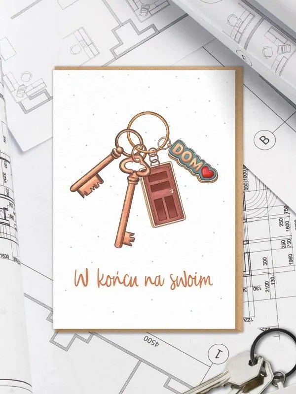 Karnet Gratulacje - W końcu na swoim  5905159720210