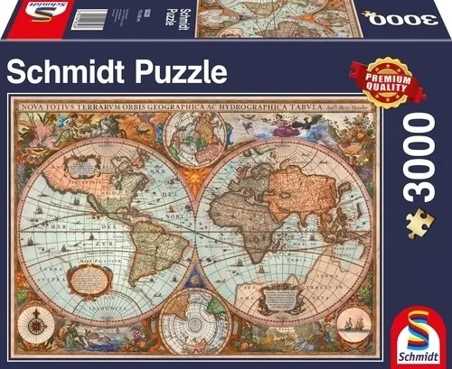 Puzzle 3000 Starożytna mapa świata  4001504583286