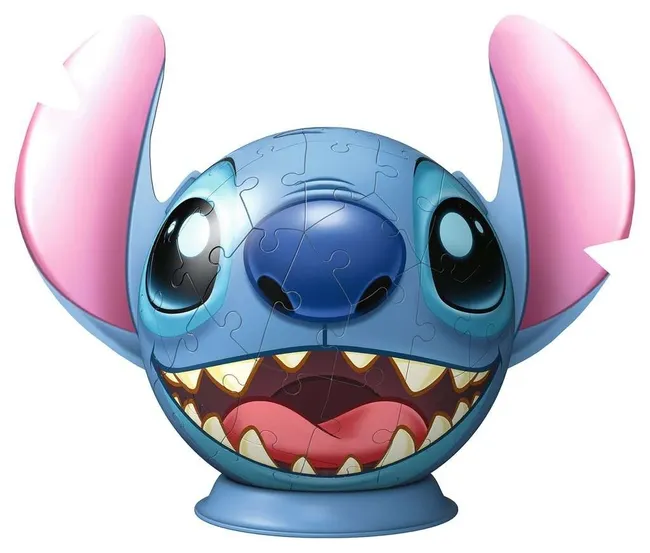 Ravensburger, Puzzle 3D Kula 72: Disney Stitch (11574) 4005556115747