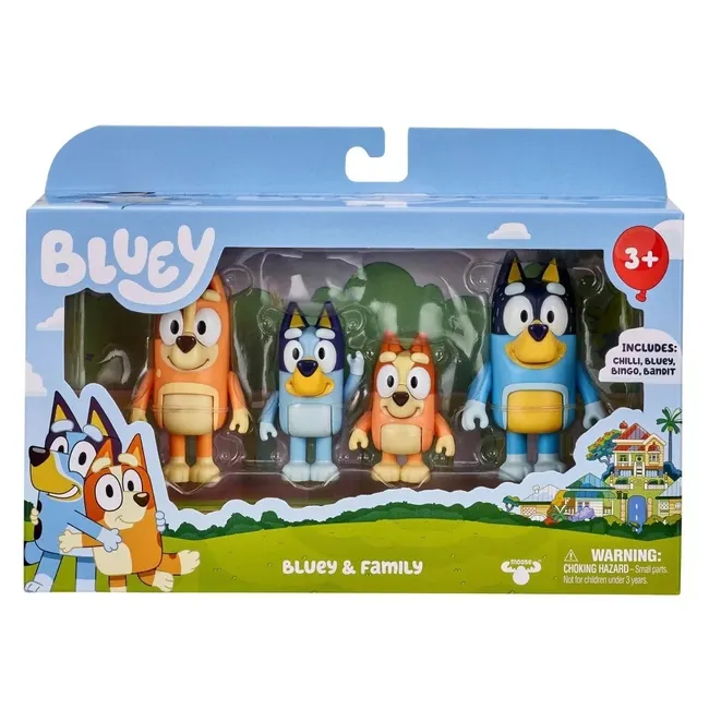 Bluey - Figurki Rodzinka, 4 szt. (BLU13009) 630996130094