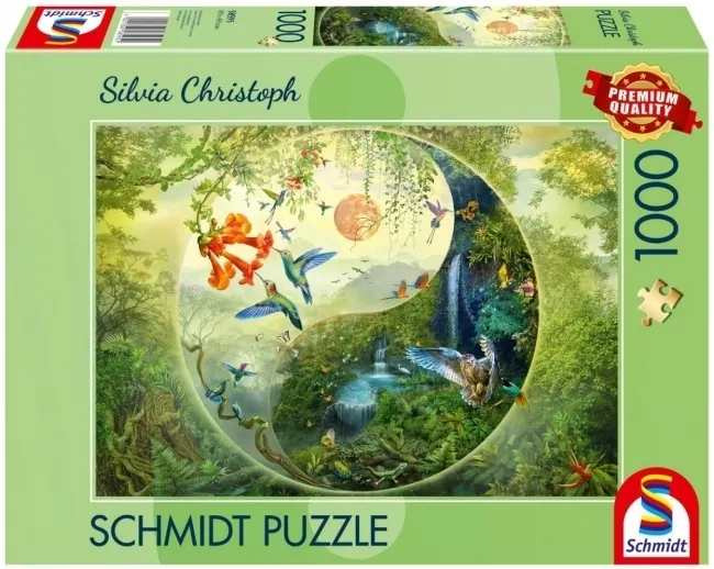 Puzzle PQ 1000 W lesie kolibrów 4001504585952
