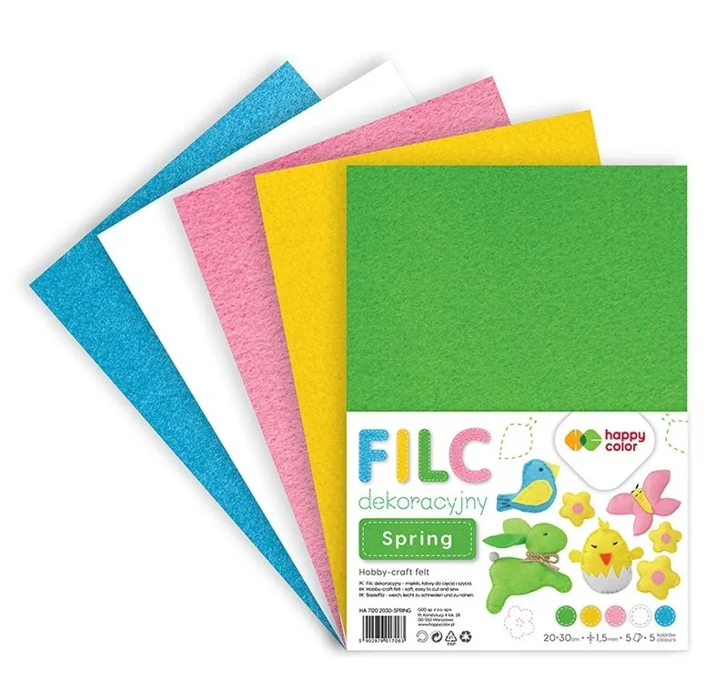 Filc dekoracyjny - Spring, 20 x 30 cm  5902979017063