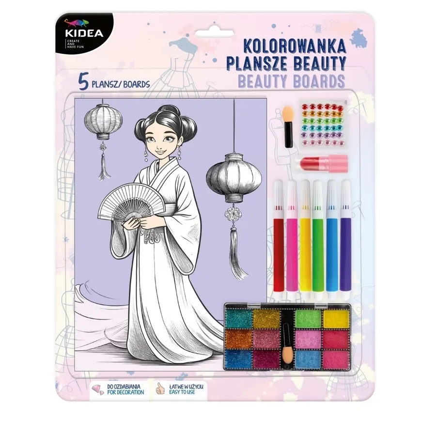 Kolorowanka plansze beauty Kidea  5906601708367