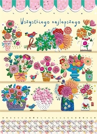 Karnet B6 Imieniny - Witryna kwiaciarni  5908451982737