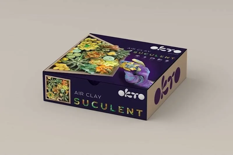 Zestaw Wood&Craft Sukulenty - Artystyczny zestaw 3D 4820199475825