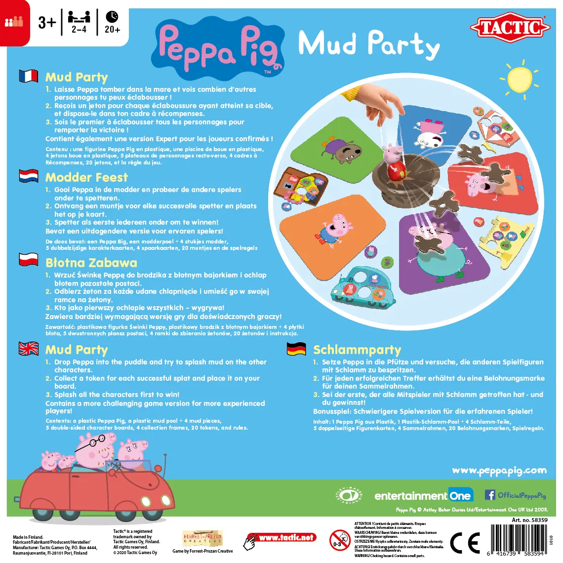 Gra Świnka Peppa Błotna zabawa Mud Party 6416739583594