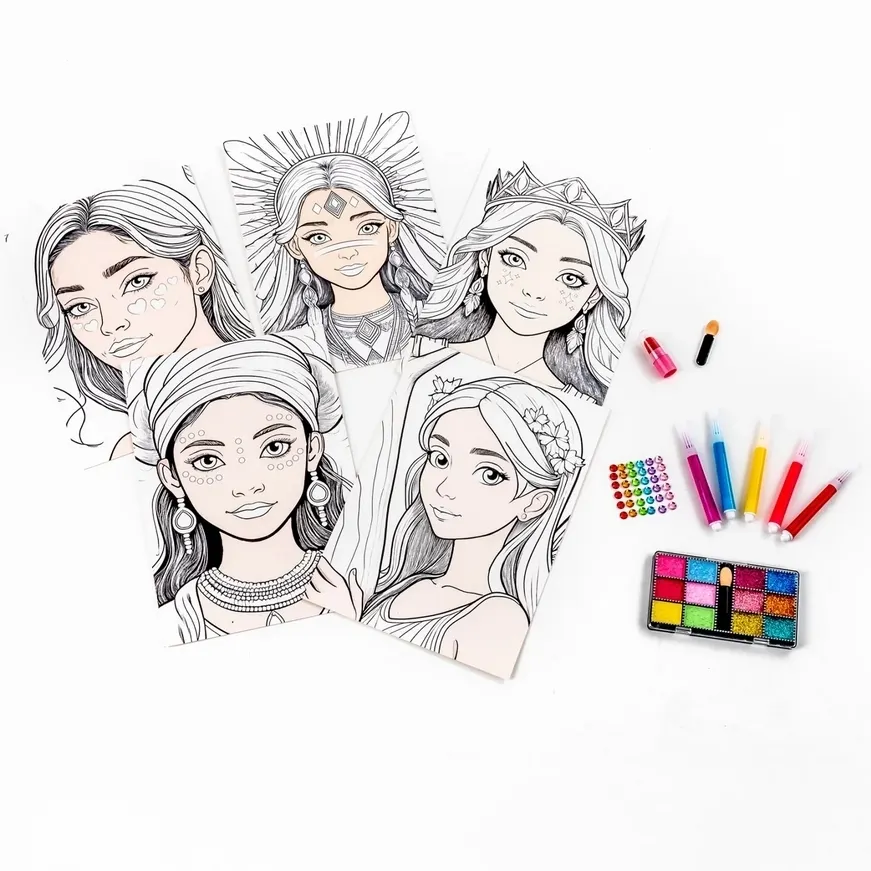 Kolorowanka plansze make-up Kidea 5906601708350