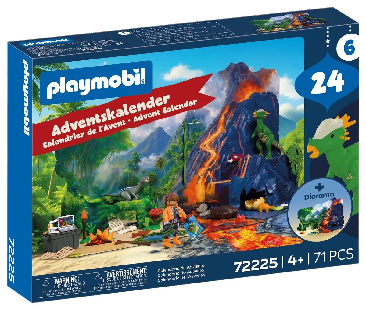 Playmobil Kalendarz adwentowyWyprawa dinozaurów  72225  4008789722256