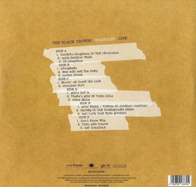 Warpaint Live (3 Vinyl) 4029759133704