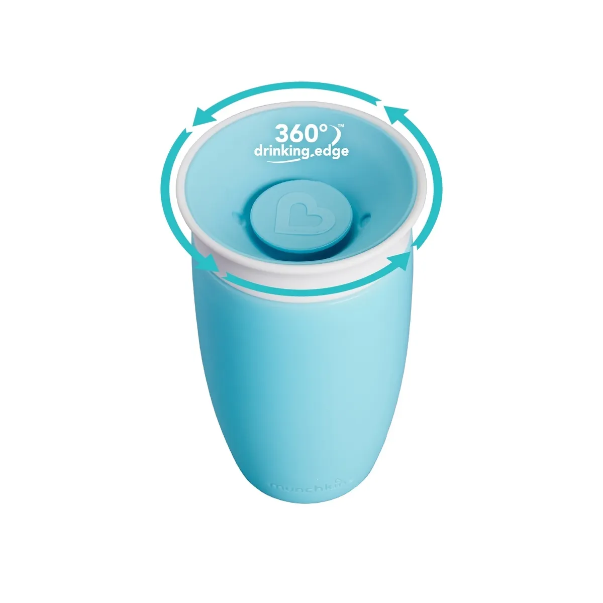 Kubek Munchkin Miracle 360° 296ml niebieski 5019090110280