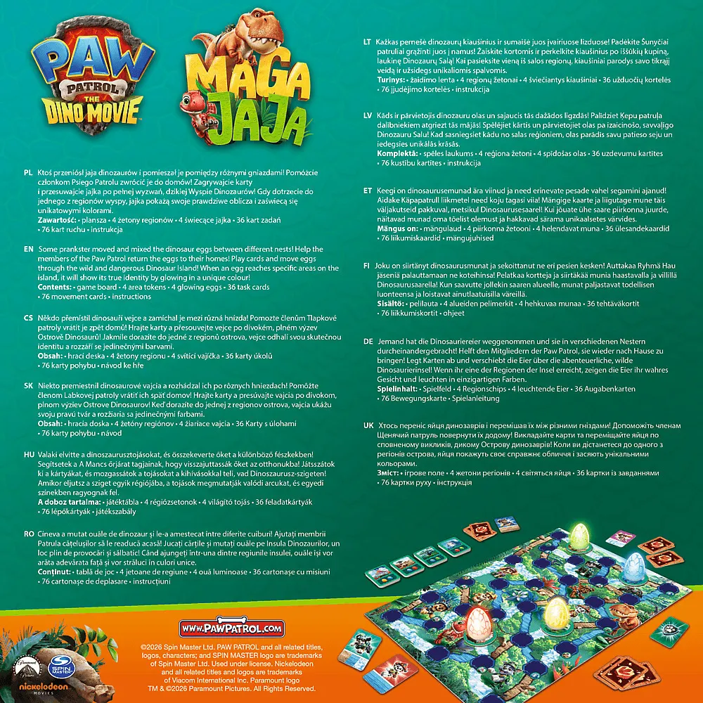 Gra Magajaja Paw Patrol Dino Movie 3150 5900511031508